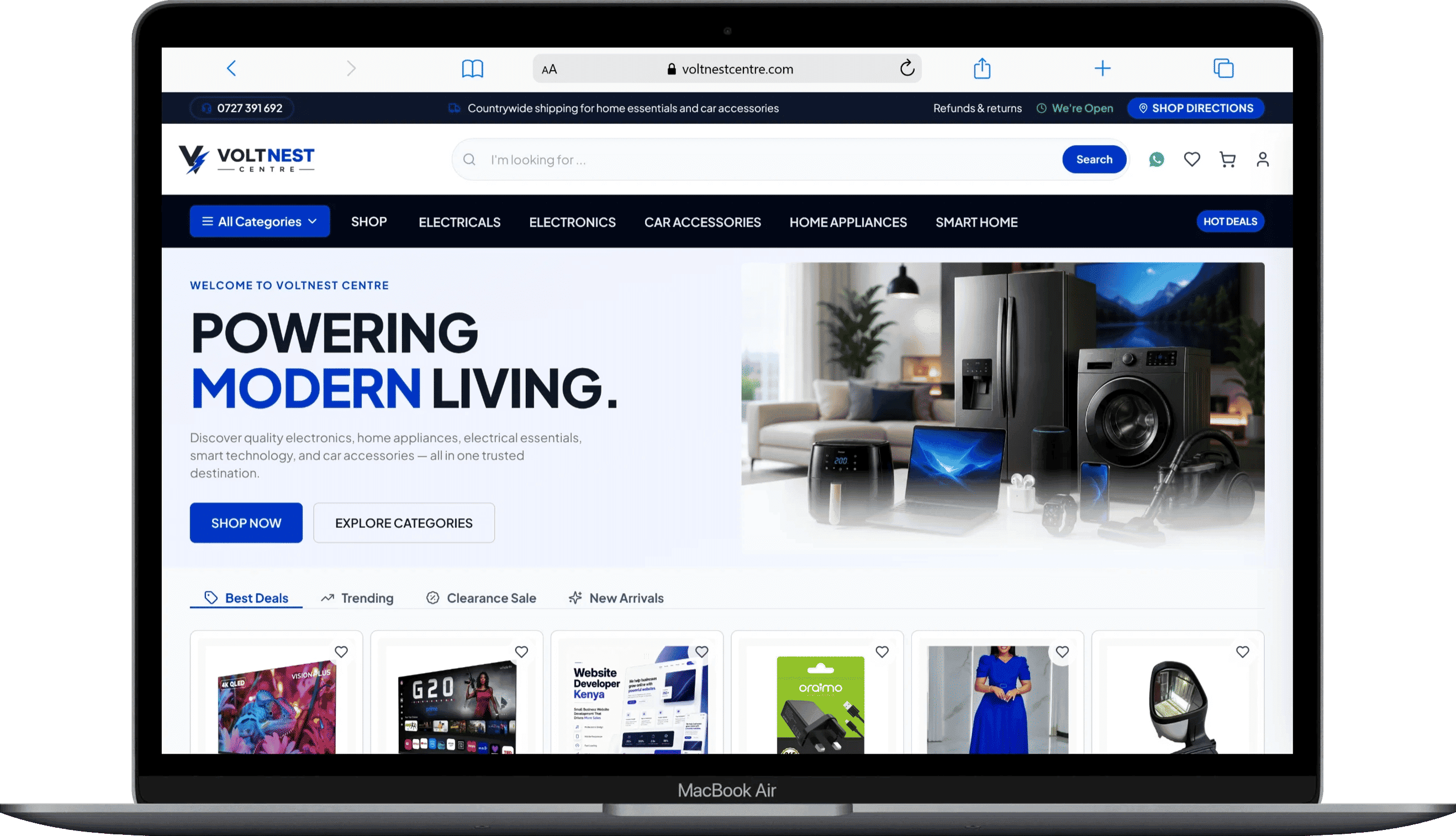 Volt Nest Centre | E-commerce Website