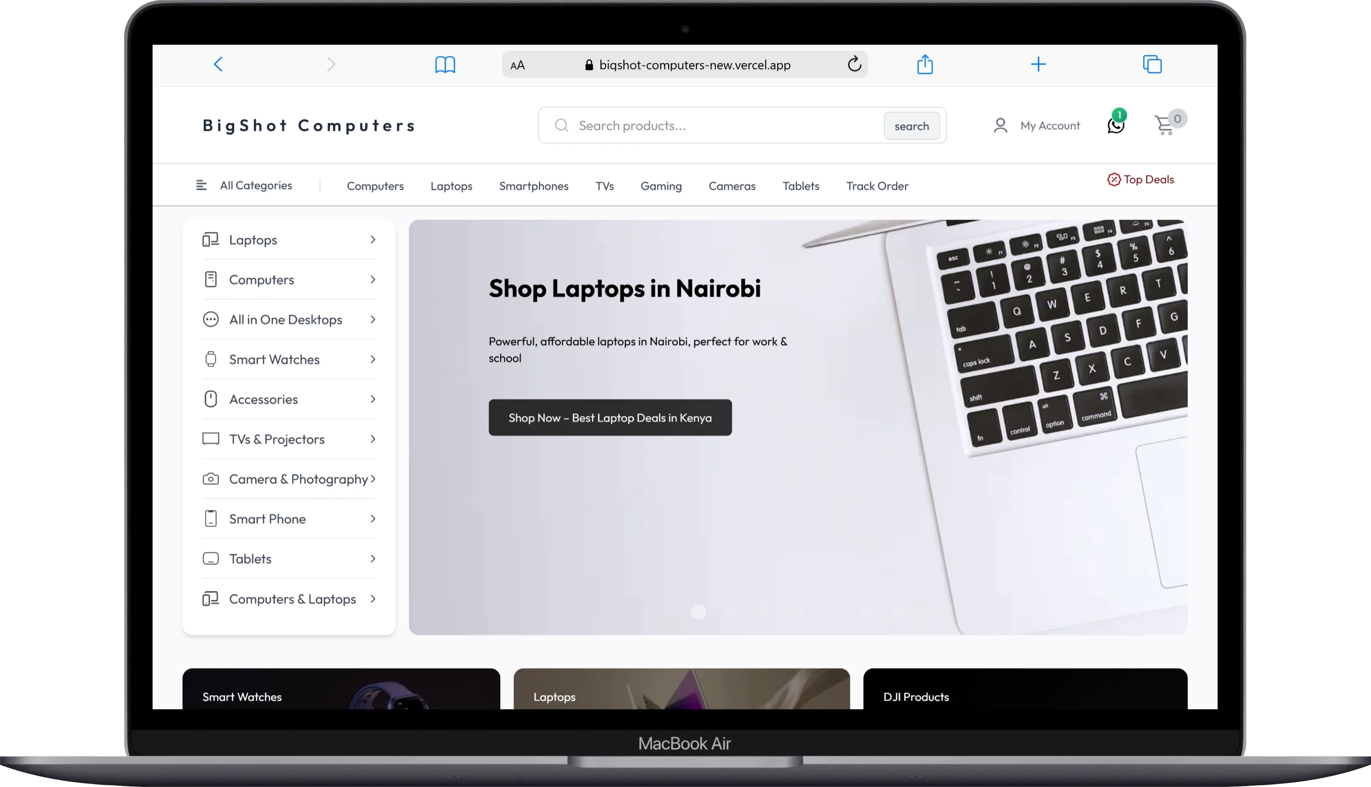 Three Dolts websites Computers & Laptops Shop | E-commerce