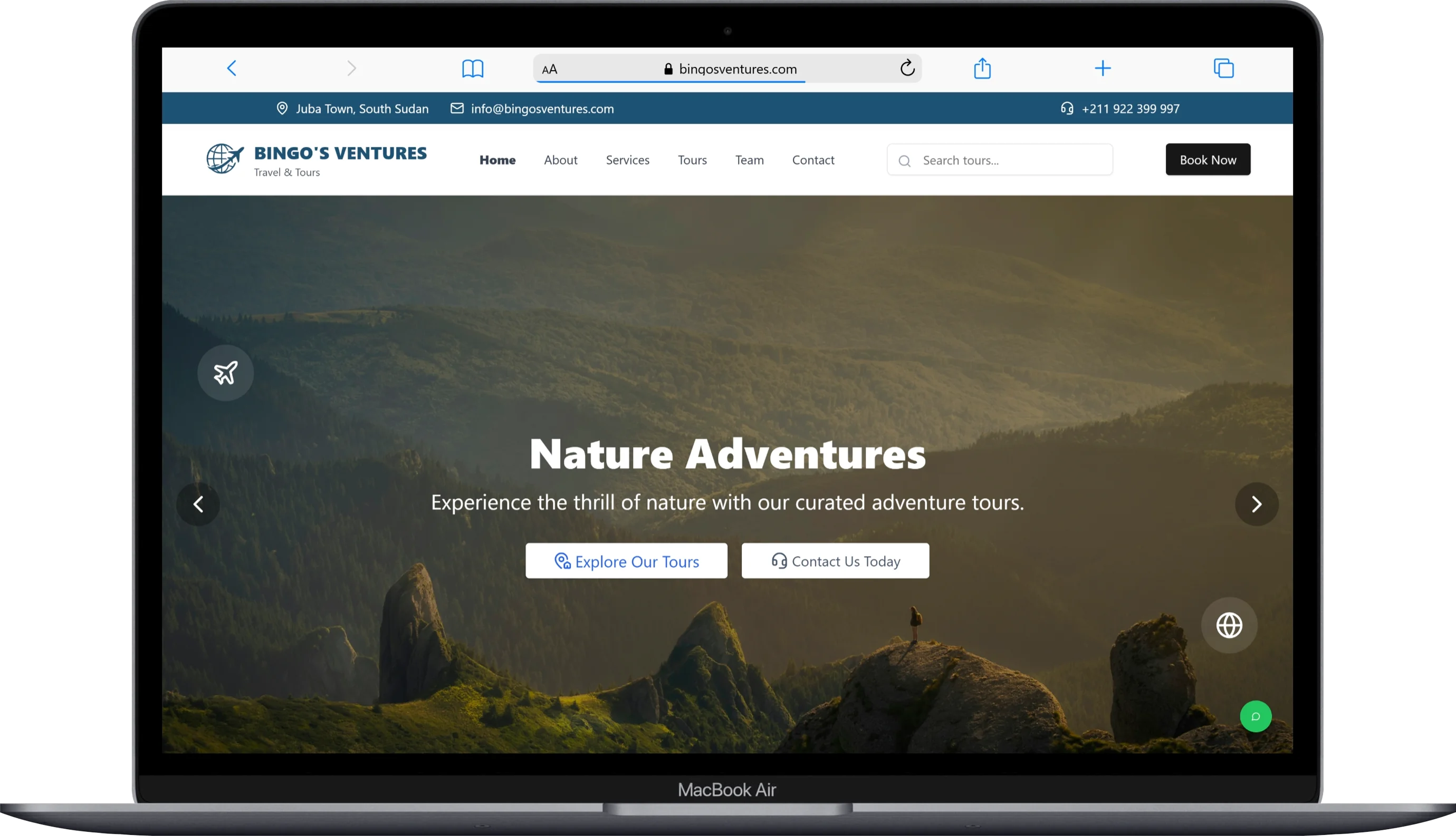 Bingos Ventures | Travel & Tour Website